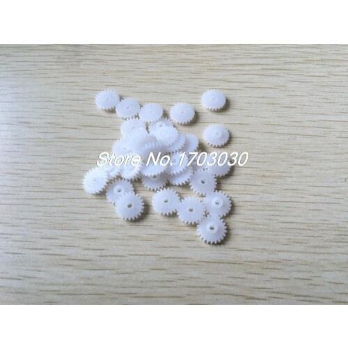 20Pcs 12mm x 2mm 22Teeth 0.5 Modulus Plastic Motor Gear for DIY Stepper Motor