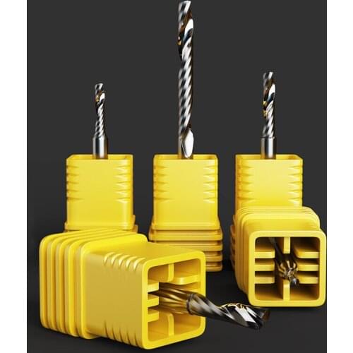 3.175 single blade spiral milling cutter acrylic advertising computer numerical control engraving machine tool PVC engraving cut