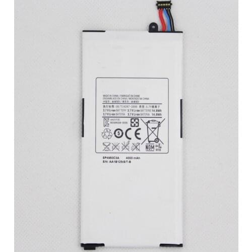 2pcs/lot SP4960C3A Tested 4000 mAh Battery For Samsung Galaxy Tab P1000 P1010 GT-P1000 Tablet Batteria