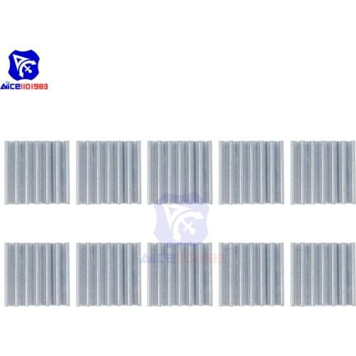 Diymore 10PCS/Lot Aluminum Heat Sink High Quality 14x14x6mm Heatsink for Arduino Raspberry Pi IC Chips