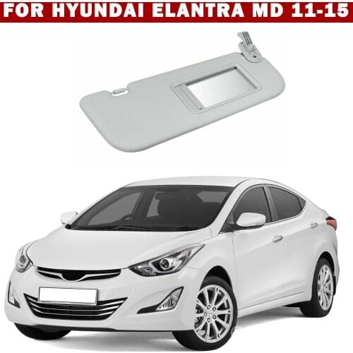 Car Sun Visor with Cosmetic Mirror Right Passenger Side Interior Sunshade Visor Pad For Hyundai Elantra MD 2011-2015