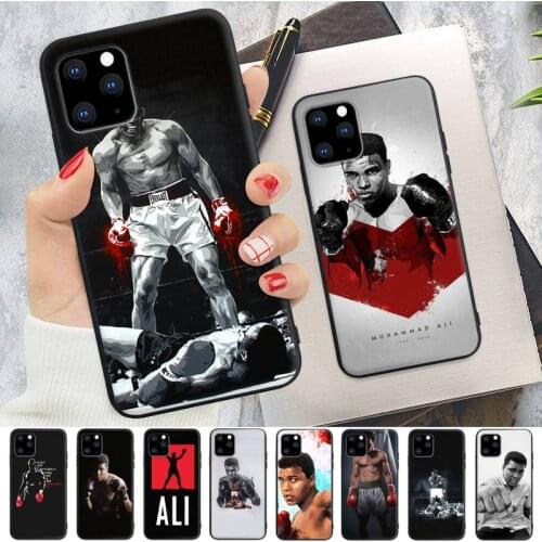 Muhammad Ali Boxing Champion Phone Case For IPhone 12 11 Pro Max 7 8 6 6s Plus Se 2020 X Xs Xr 5 5s Silicone Cover