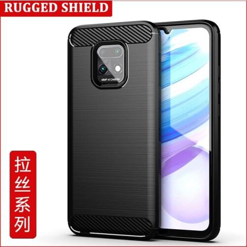 For Redmi 10X Pro 5G Carbon fiber Cover Phone Case Bumper Case Full Protection Shockproof Bumper for Xiaomi Redmi 10X 4G