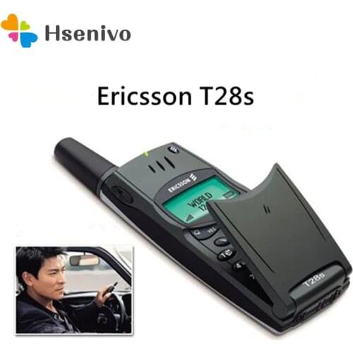 Ericsson T28s Refurbished-Original Unlocked Feature Phone 2G GSM Black Color Mobile Phone Used Cellphone Old Phone 1yearwarranty