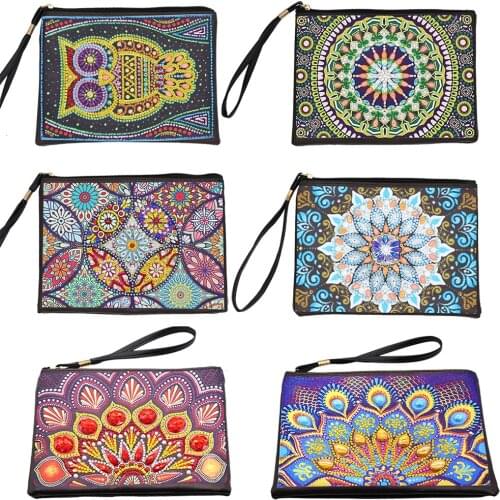 EverShine DIY Diamond Painting Wallet Women Special Shape Diamond Mosaic Cross Stitch Owl Bead Picture Kits Hobby Gift