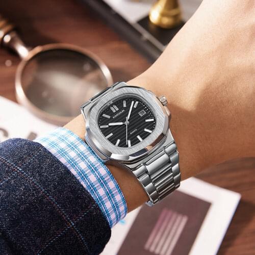 G&Z Mens Stainless Steel Watch