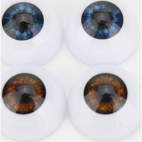 2 Pairs Doll Eyes 20-23MM Reborn Doll Eyeball Half Round Eyes Reborn Doll Kits Replacement Eyeball lol Reborn Baby Dolls Kaydora