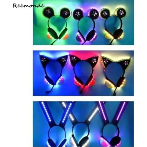 Anime Love Live School Idol Project Video Game Awakening Cosplay LoveLive Nico Umi Maki Eli Headwear LED Shiner Headset Earphone