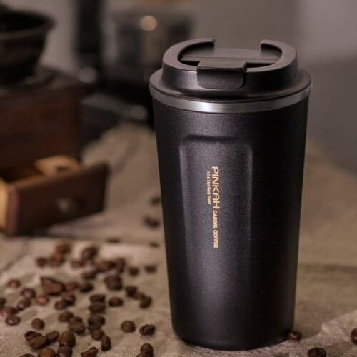 Hot Sale 380 & 500ml 304 Stainless Steel Thermo Cup Travel Coffee Mug with Lid Car Water Bottle Vacuum Flasks Thermocup for Gift