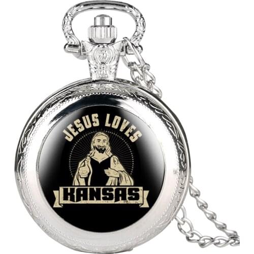 Jesus Love Series Pocket Watch for Men Women Special Pocket Watches for Male Female Unisex Quartz Pendant Watch Chain Gift