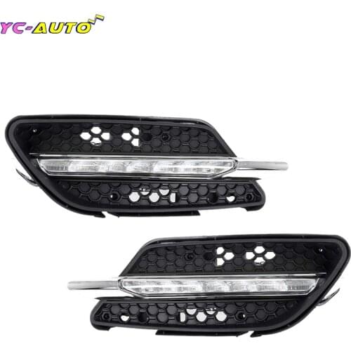 Left Right Car LED Fog Light DRL Daytime Running Lights For Mercedes-Benz W204 C-Class C300 AMG Sport 2007 2008 2009 2010 2011