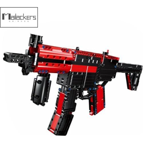 Military Electric Submachine Gun MP5 ML Technic HK MP5 ML Gun Rifles Outdoor Toy Building Blocks Bricks DIY Toys For Boys Gifts