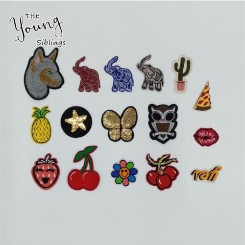 Fashion style Select Hot melt adhesive Applique Embroidery DIY Sewing Badges Craft Clothing Accessories Iron on patch C628