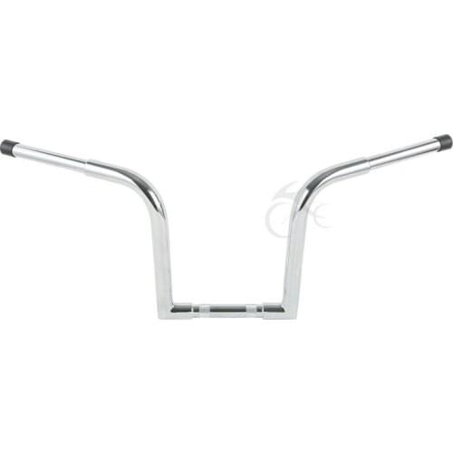 Motorcycle 12" Rise Ape Hanger Bar 1-1/4" Fat Handlebar For Harley Custom Sportster XLFLST FXST