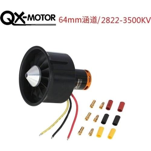 64mm Culvert Set, 12 Leaves, 5 Leaves, BLDCM Motor, 2822-3500kv, Beyond Black Cyclone