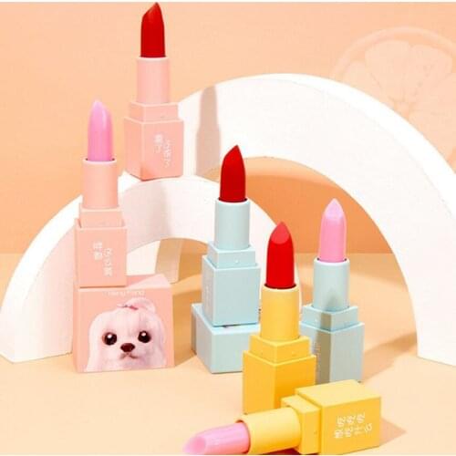 Lipstick Set Color-changing Lip Balm and Matte Lipstick Velvet Matte Lipstick Cosmetics 2Pcs/set