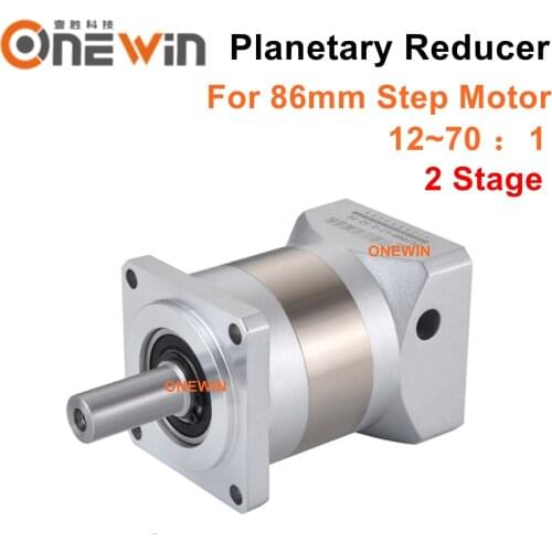 NEMA34 Planetary Gearbox Ratio For 86mm Stepper Motor 12 16 20 25 28 35 40 50 70 : 1 PLF090 2 Stage Speed Reducer