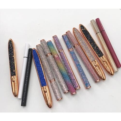 New Professional Black Eyeliner Quick-drying Waterproof glue Pen Long-lasting Not Blooming Liquid Lady Eyeliner Smooth For Lash