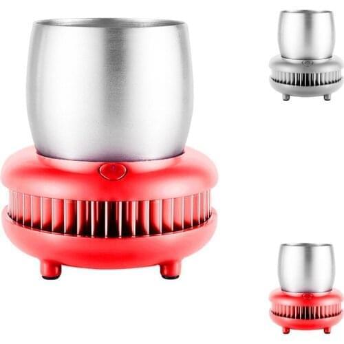 Cup Cooler Refrigeration Cup Aluminum 380ml Summer Cool DC 12V 50W 5A Kitchen Tool Plug In Quick Cooling Cup Drink Juicer Beer