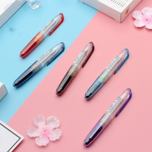 PILOT 0.5mm Fountain Pen and Ink Box Combination SPN-20F + IRF-10SPN F Nib 8 Colors Student Writing Supplies Office Stationery