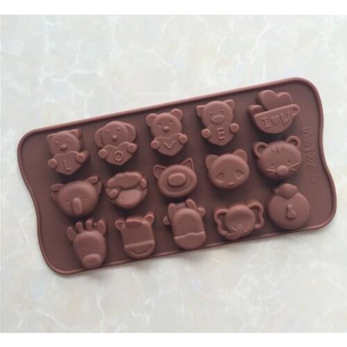 Valentines Day Series Silicone Chocolate Mold Boys And Girls LOVE Words Ice Grid Mold XG190
