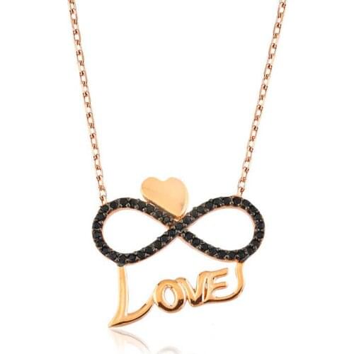 Tevuli 925 Sterling Silver Heart Infinity Love Lady Necklace