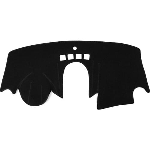 Uxcell Black/Red RHD Car Dashboard Cover Dash Mat for-Ford Fiesta 2015 2016 Auto Non-slip Sun Shade Pad Carpet