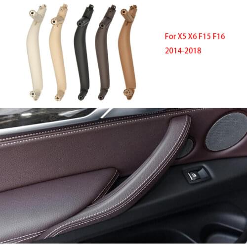 Car Interior Handle Inner Door Armrest Panel Pull Trim Cover For BMW X5 (13-18) F15 X6 F16