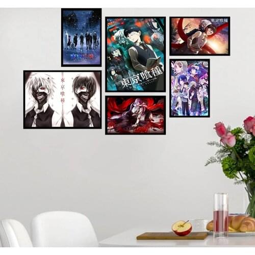 Japanese Anime Tokyo Ghoul Animation Wall Art Canvas Painting Nordic Posters And Prints Wall Picture For Living Room Decoration