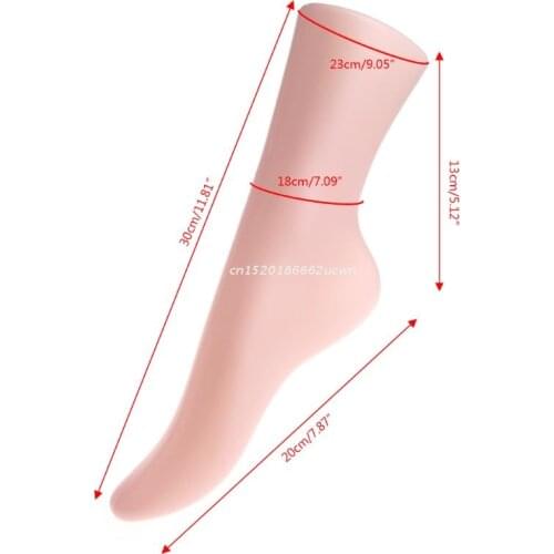 Female Plastic Foot Sock Display Mold Short Stocking Shoes Mannequin Holder New Dropship