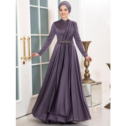 Women Hijab Evening Dress Islamic Muslim Abaya Clothing High Quality Lined Very Elegant Modern Luxury Turkish Made Engagement
