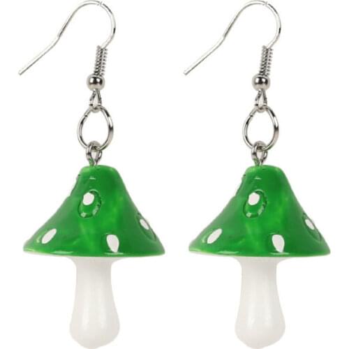 2021 Fashion Mushroom Earrings for Women Party Jewelry