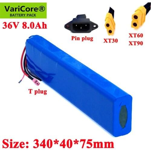 36V 8.0Ah 18650 lithium ion battery pack with 42V 20A BMS 300W 500W 600W For E-bike electric car bicycle motor scooter