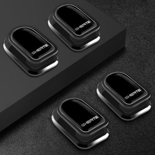 4Pcs Auto Fastener Clip for USB Cable Headphone Self Adhesive Car Hook Holder Wall Hook Invisible Hanger Fastener Clip