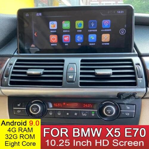 Android 9.0 8 Core 4+32GB Stereo Radio For BMW X5 E70 2006~2013 Car Multimedia Player GPS Navigastion head unit support CIC