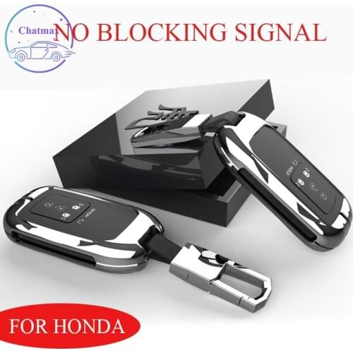 Galvanized Alloy Car Key Case for Honda All Series Accord Civic City Odyssey Fit Avancier URV Inspire Key Cover Chain