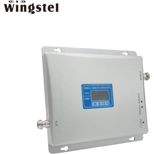 Wingstel Dual band 850/1900mhz Mobile Signal Booster 2G 3G 4G LTE Network Signal Repeater for America Area