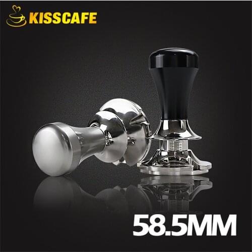 58.5mm New 304 Stainless Steel Coffee Tamper Leveler Tool Press Type Coffee Powder Espresso Distributor Coffee Tools