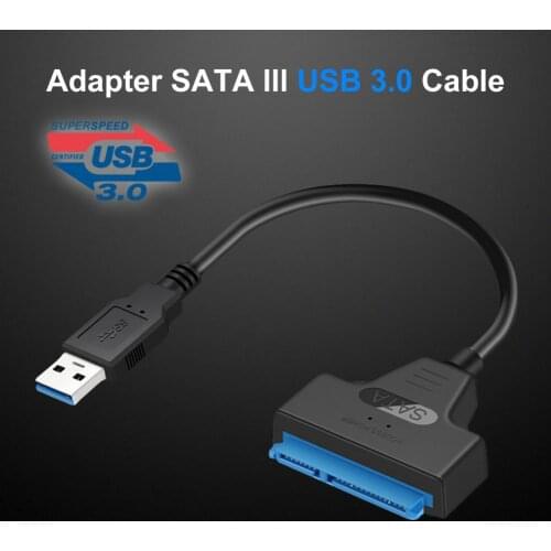 Hard Drive Cable USB2.0/USB3.0/Type-C to SATA External Converter Cable Plug Play 5Gbp SSD Adapter Cable for Computer