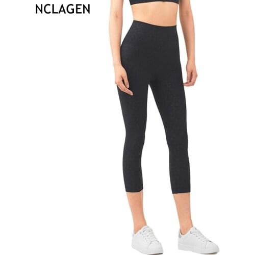 NCLAGEN Leggings Sport Women Professional Fitness Gym Cropped Yoga Pants Leopard High Waist Elastic Squat Proof Workout Tights