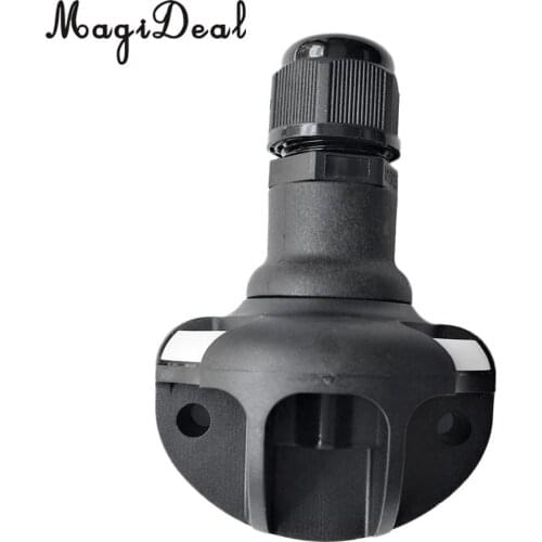 MagiDeal Lightweight Kayak Marine Yacht Fishing Inflatable Boat Flag Rod Holder Semicircle Base Mount Bracket Replacement Acce