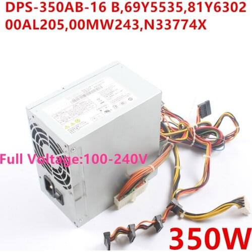 New PSU For IBM X3100 M4 M5 350W Power Supply DPS-350AB-16 B 69Y5535 81Y6302 00AL205 00MW243 N33774X