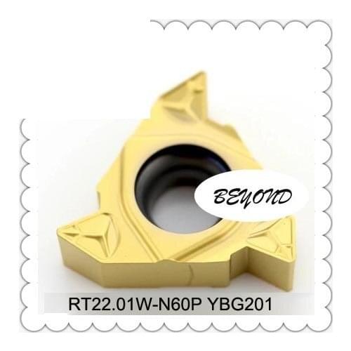 Original RT22.01W-N60P YBG201 RT22 RT Carbide Inserts Threading Lathe Cutter Tools Turning Tool porta cuchillas torno CNC
