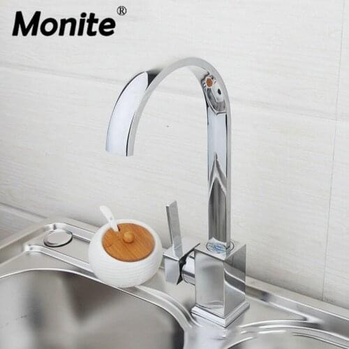 Single Handle Deck Mounted Swivel 360 Chrome 8522-1 Basin Sink Water Tap Vessel Lavatory Kitchen Torneira Faucets,Mixers & Taps