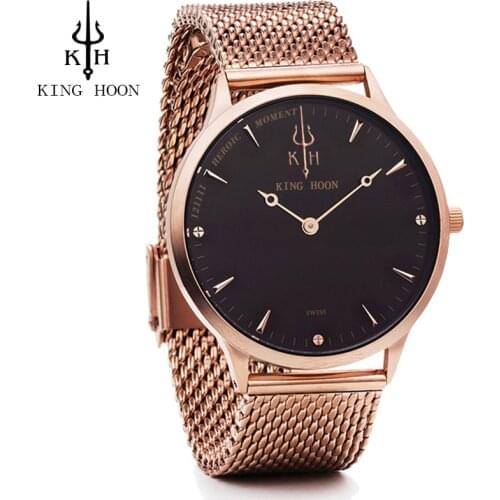 Casual Mens Watches Top Brand Luxury Quartz Watch Men Waterproof Sport Military Watches Men Leather Relogio Masculino KING HOON