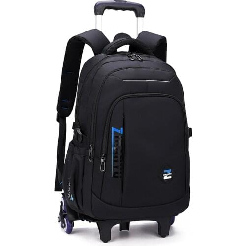 Men Backpack Trolley Rolling Luggage School Backpack For Teenage Girl Boys School Bag Trolley Wheeled Backpacks Female Sac A Dos
