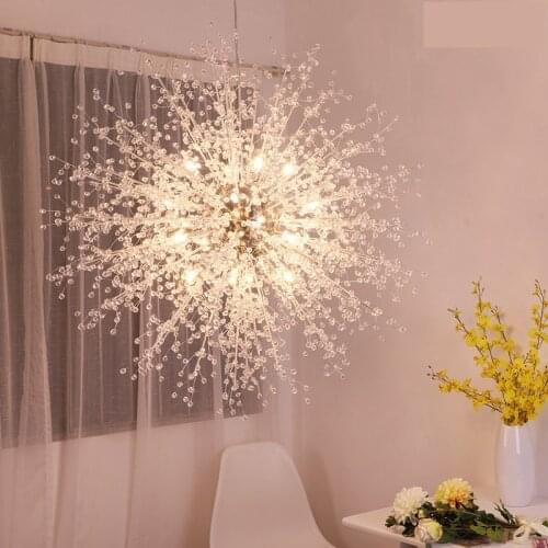 Nordic industrial G4 Chrome Pendant lamp sputnik suspension luminaire Hanging lamp Fof LOFT decor light fixtures lustre