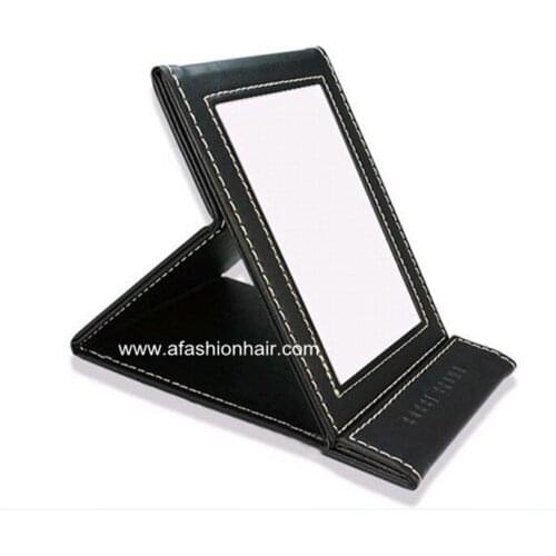 1pc BB Style in folding beauty portable makeup mirrors make up women light pocket desktop brand mirror chocolate