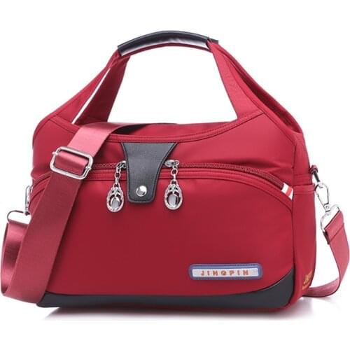 Womens Bags Handbags Canvas Tote Bag 2020 New Womens Large-Volume Nylon Oxford One-Shoulder Messenger Backpack Solid Color