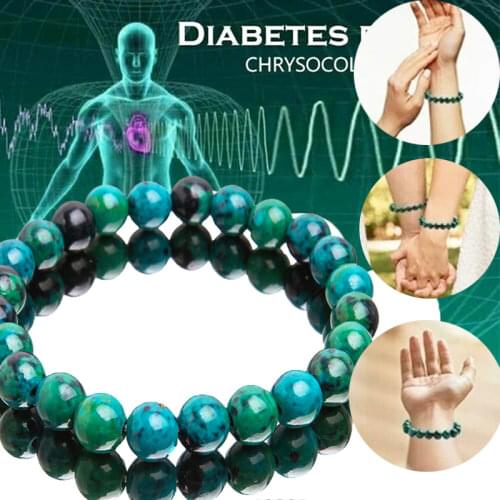 Natural Malachite Bracelet Women Diabetes Relief Malachite Natural Bracelet Bead Bracelet Jewelry Gift